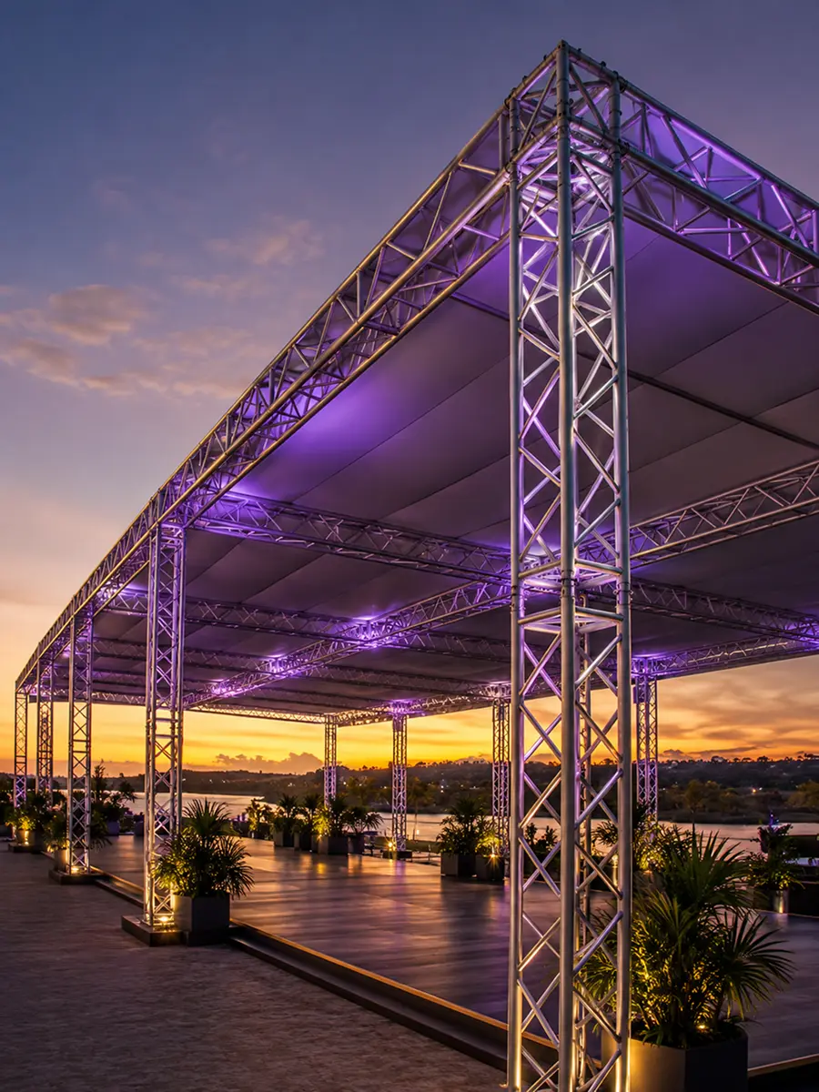 Tenda de treliça de alumínio para evento externo
